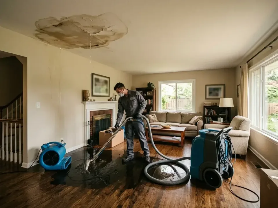 attic-pipe-burst-ceiling-drip-008 — frequently asked questions, Water Damage Restoration & Carpet Care in Bridgeport, IL